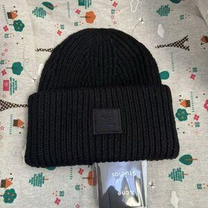 Acne Studios Black Knit Hat
